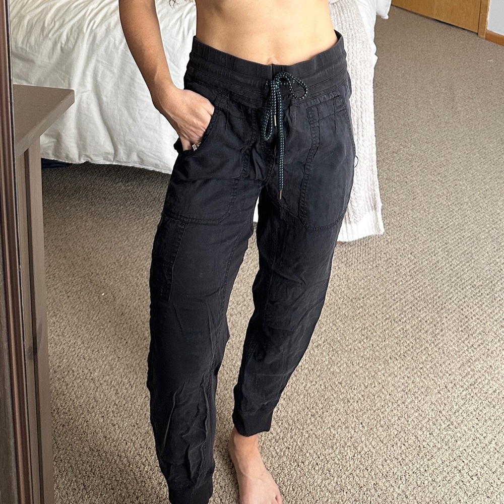 Anthropologie Casual Black Jogger Pants